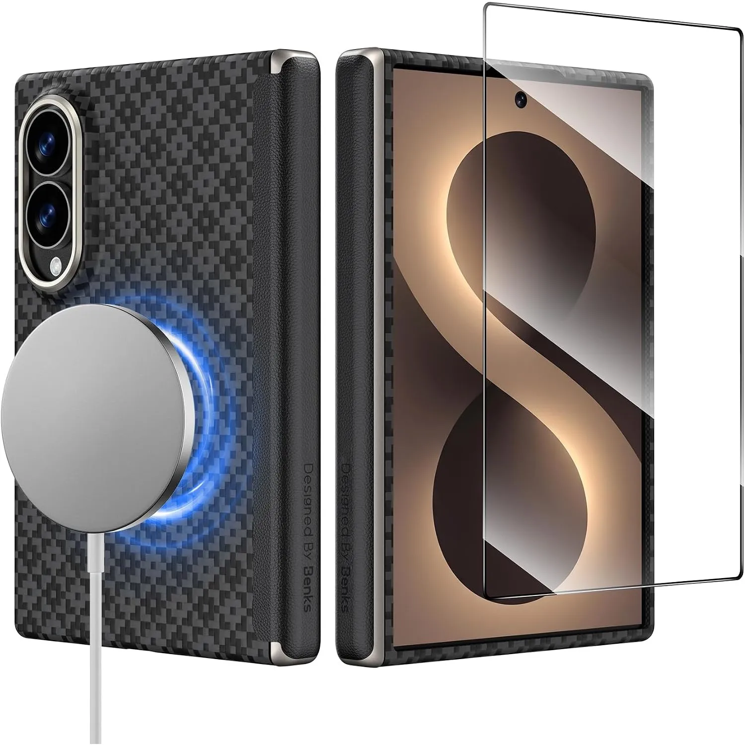 BENKS ArmorGrid Air für Samsung Galaxy Z Fold 8 Hülle Ultradünne
