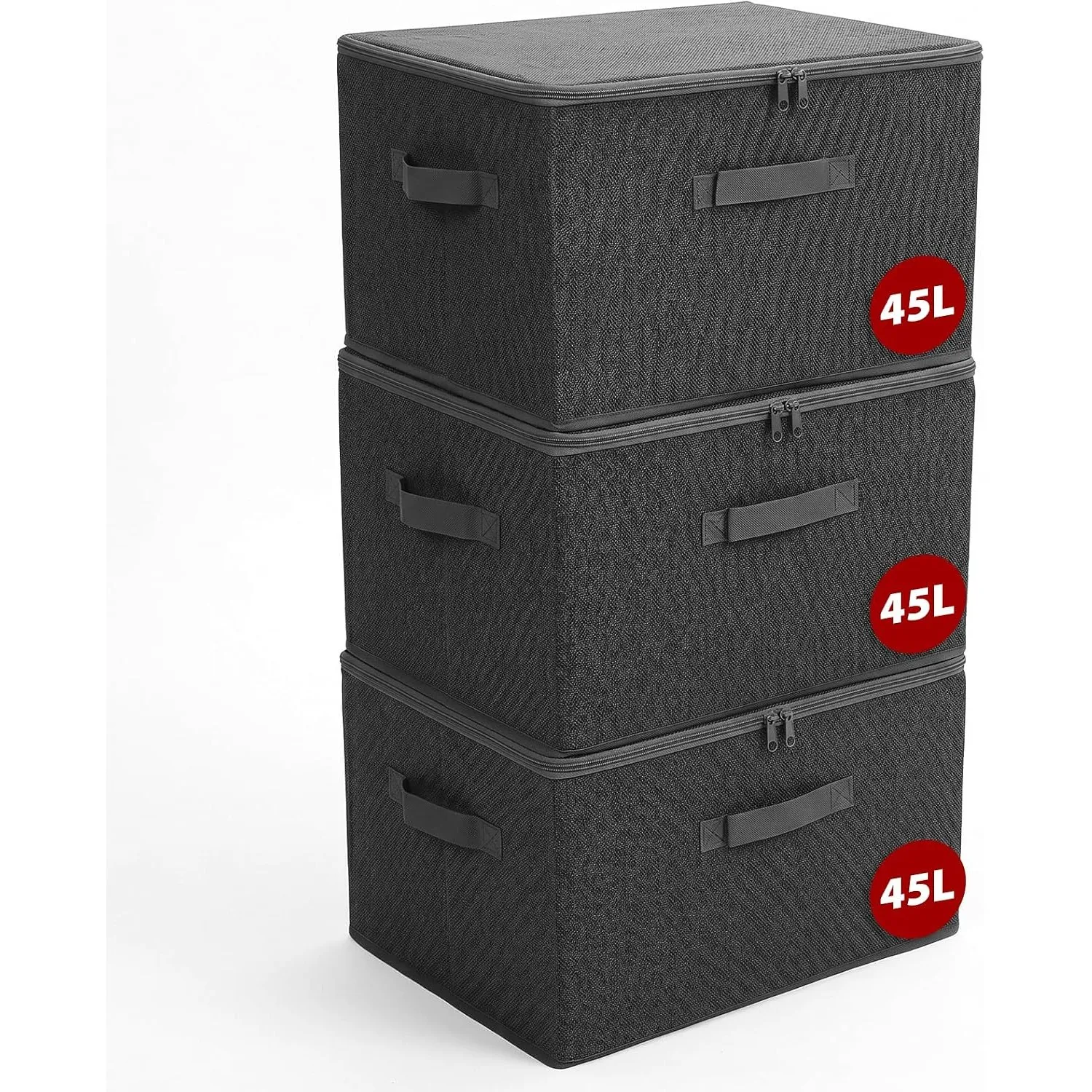 Sekey Aufbewahrungsbox mit Deckel, Faltbare Stoff Box mit Griffen, Aufbewahrungskiste & Organizer für Kleidung im Kleid…