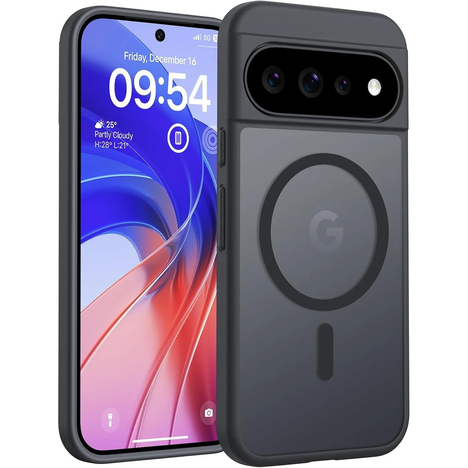 TOCOL für Google Pixel 11 Pro Hülle, Kompatibel mit MagSafe, Schwarz