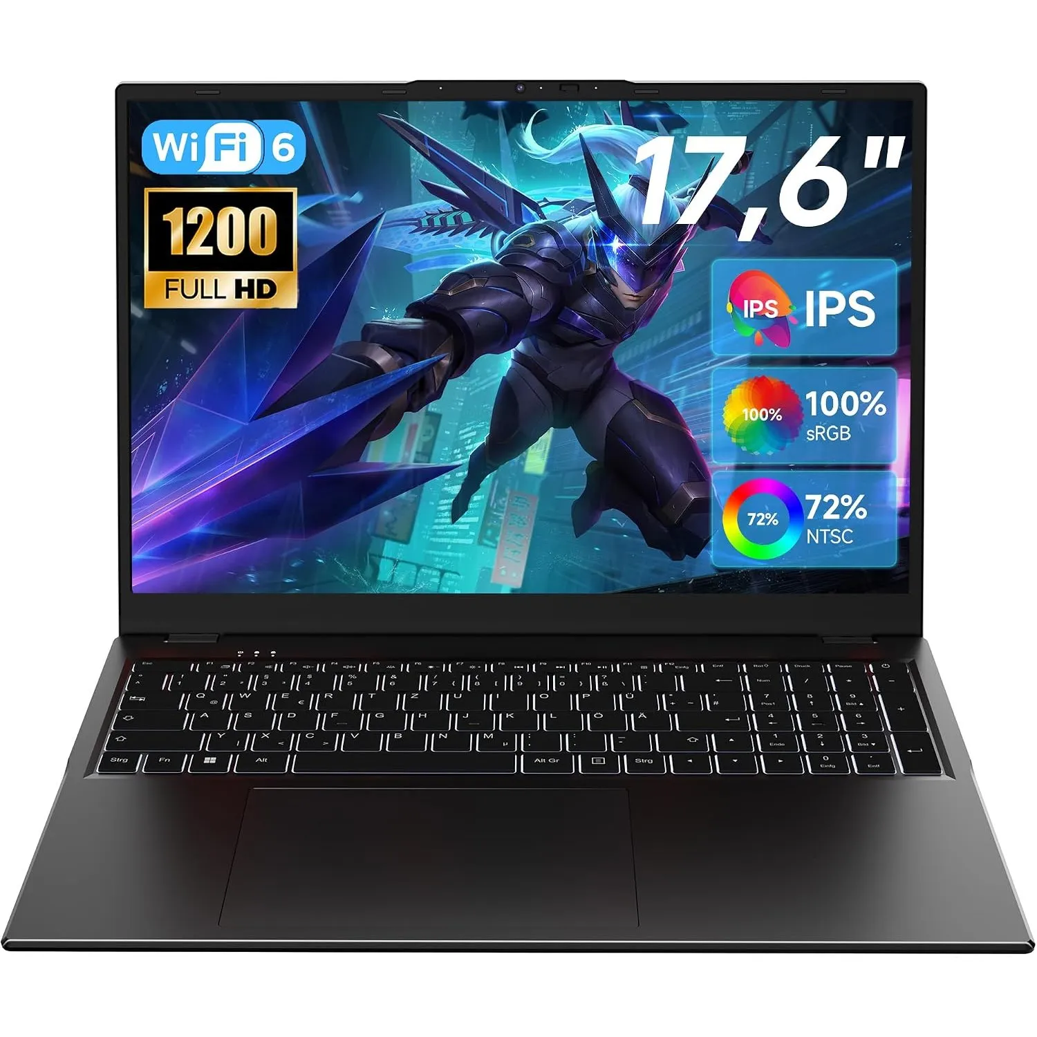 jumper 17,6 Zoll Laptop 16GB RAM 256GB SSD für Unternehmen und Studenten
