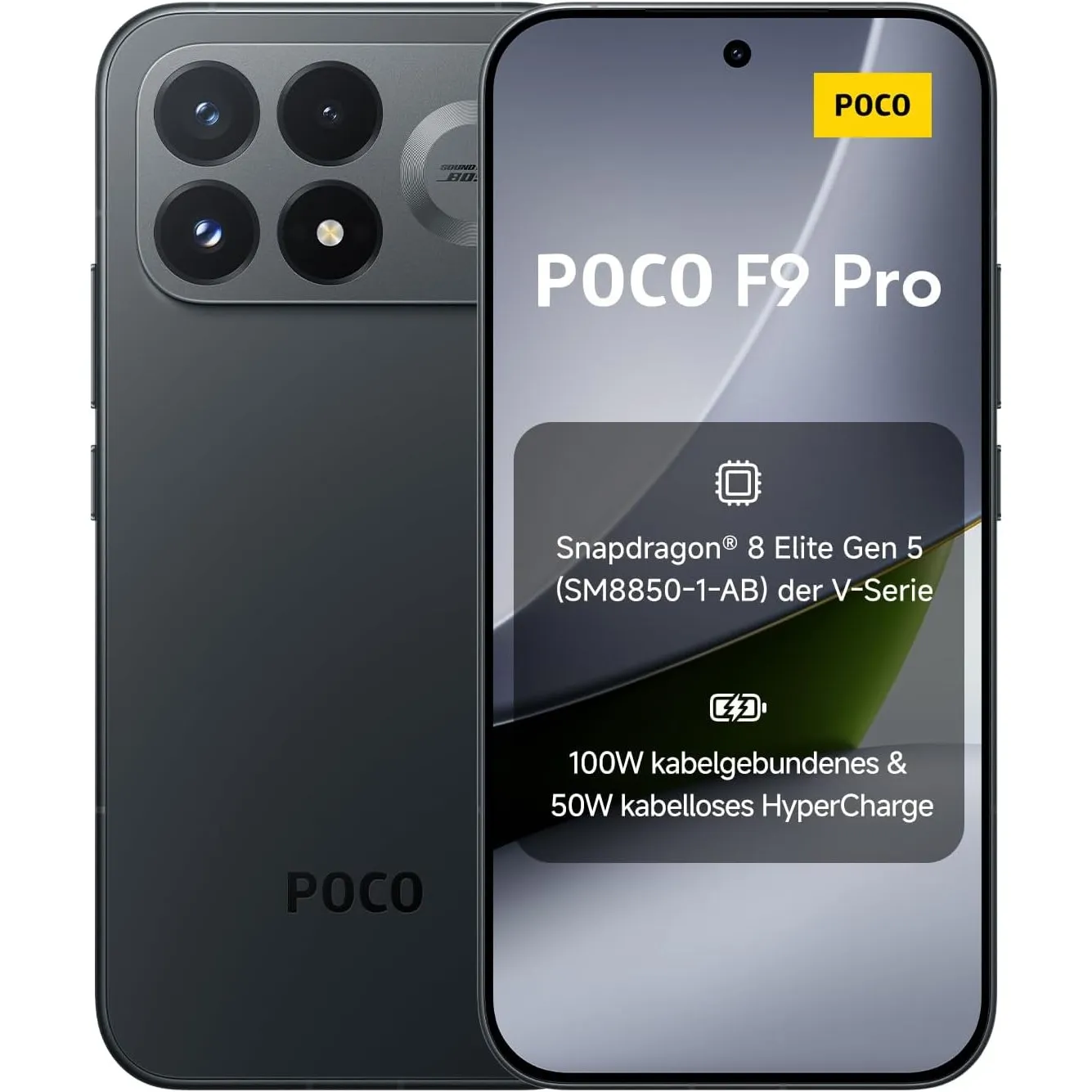 Poco F9 Pro, Smartphone 12+256 GB, Black, 6330mAh Akku, 100W Laden