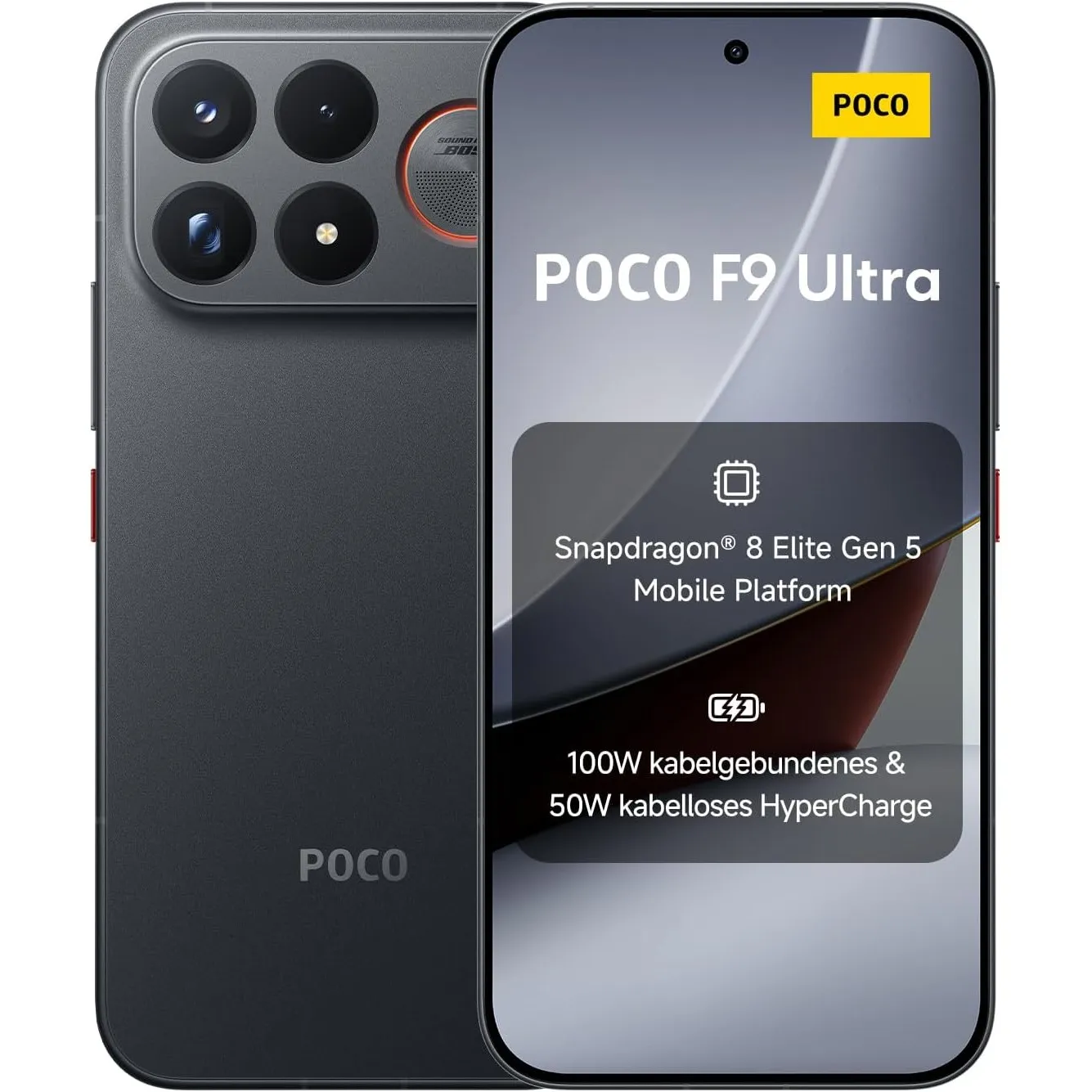 Poco F9 Ultra 5G, Smartphone 16+1TB, Black, 8050mAh Akku, 100W Laden