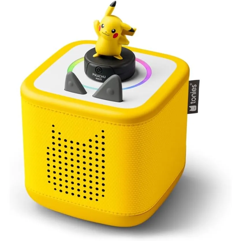 tonies Bundle, Toniebox 2 (Gelb) mit Pokémon Hörfigur Pikachu, Hörspiel- & Musikspaß für Kinder ab 5 Jahren