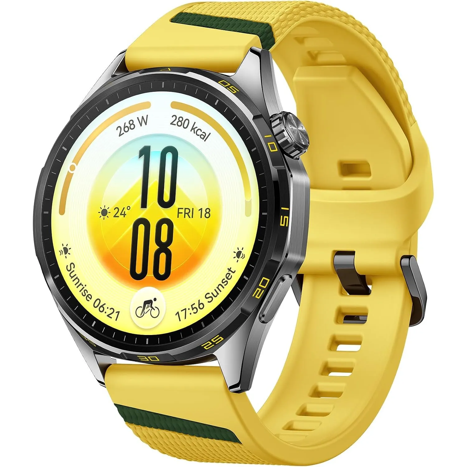 HUAWEI Watch GT 7 Smartwatch mit Ski- & Fahrrad-Features, 46 mm, Gelb