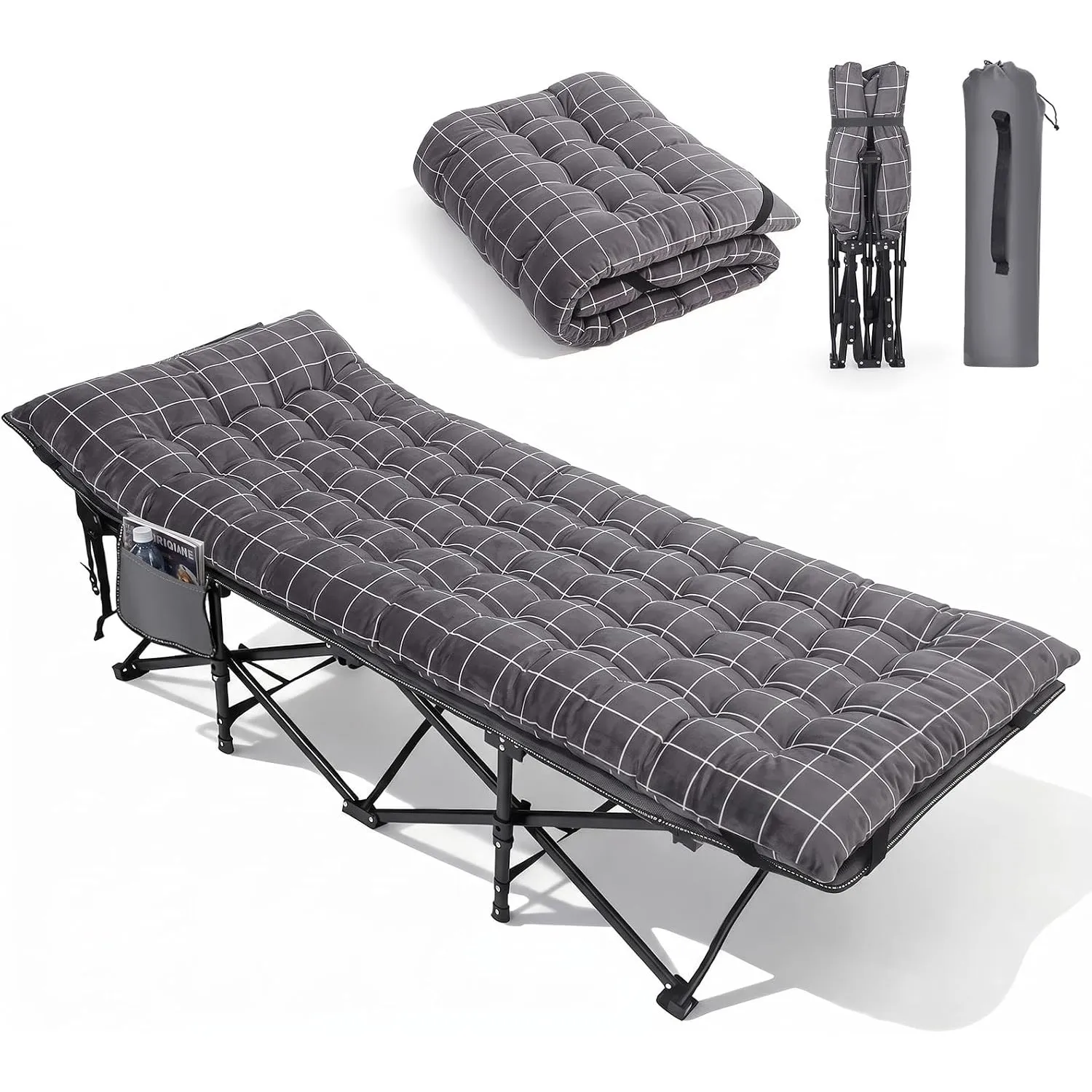 Sekey Feldbett Klappbar XXL 190 x 71 x 35 cm, Campingbett