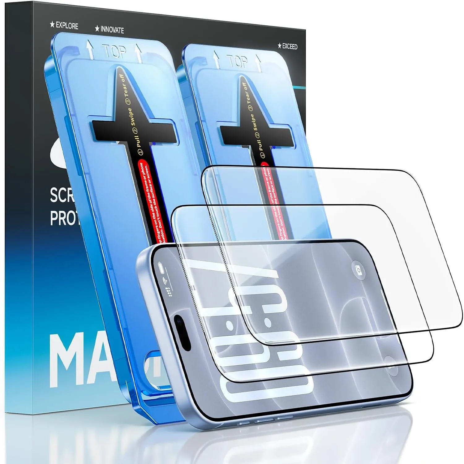MAGIC JOHN 9H+ Schutzfolie für iPhone 18 Pro Max, 2er-Set(6,9 Zoll)
