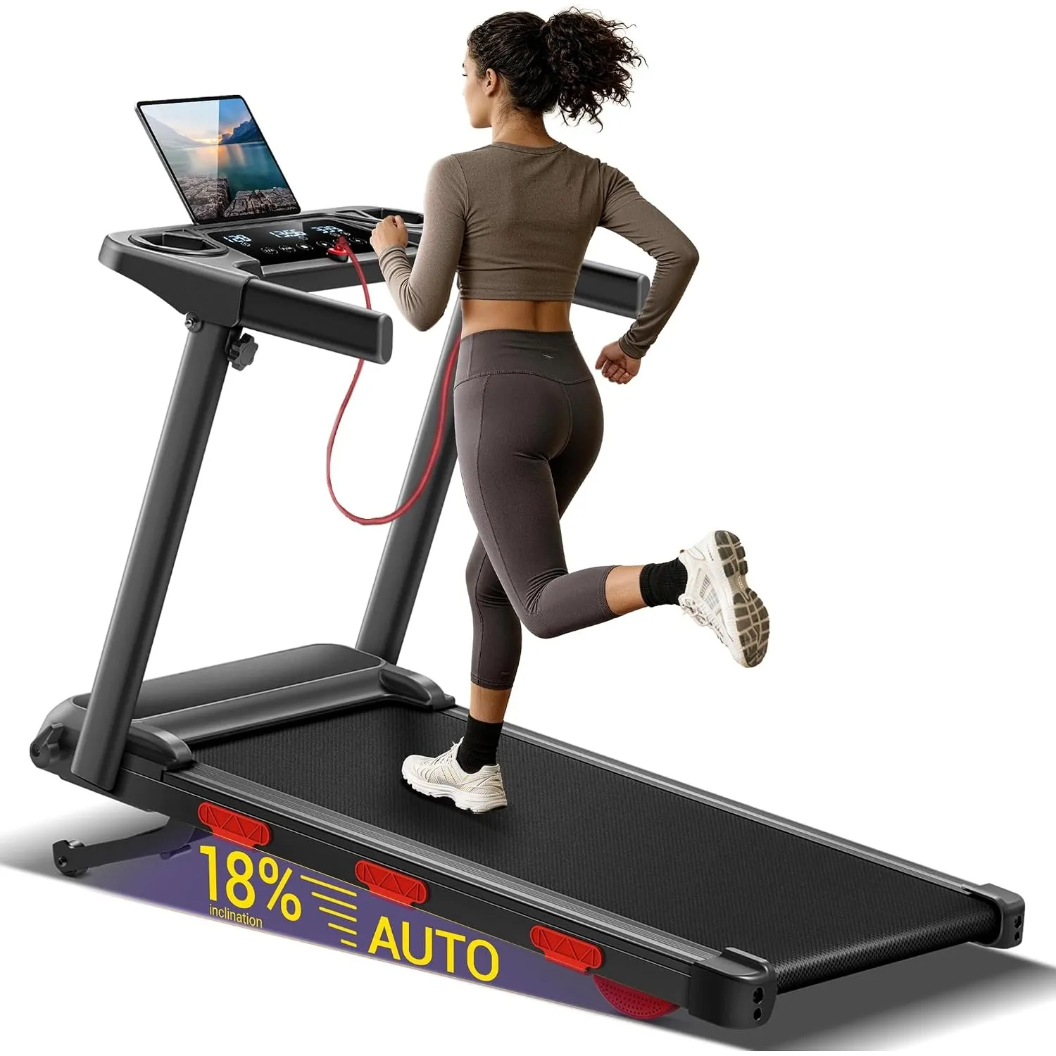 CURSOR Laufband für Zuhause mit Steigung Auto