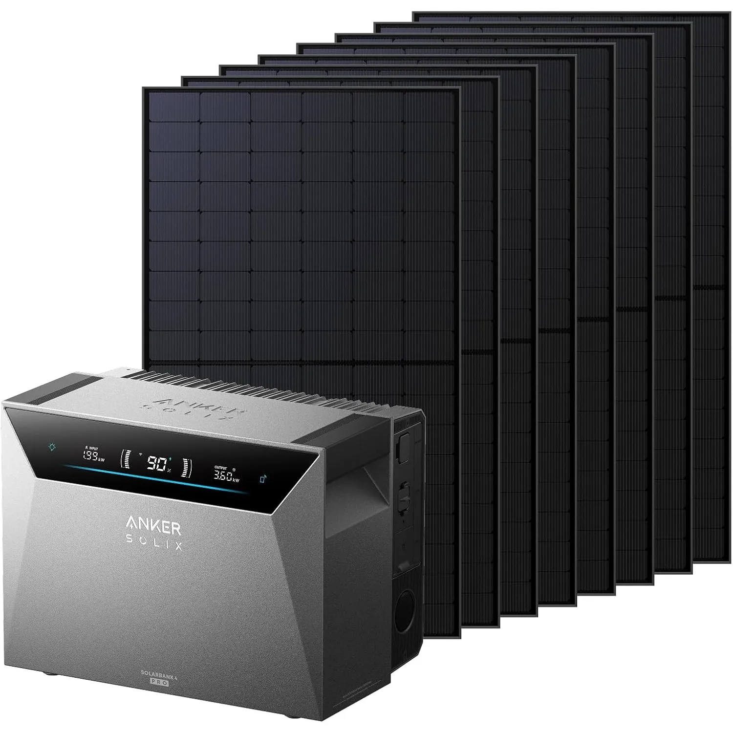 Anker SOLIX Solarbank 4 Pro + 8× 500W Solarpanels