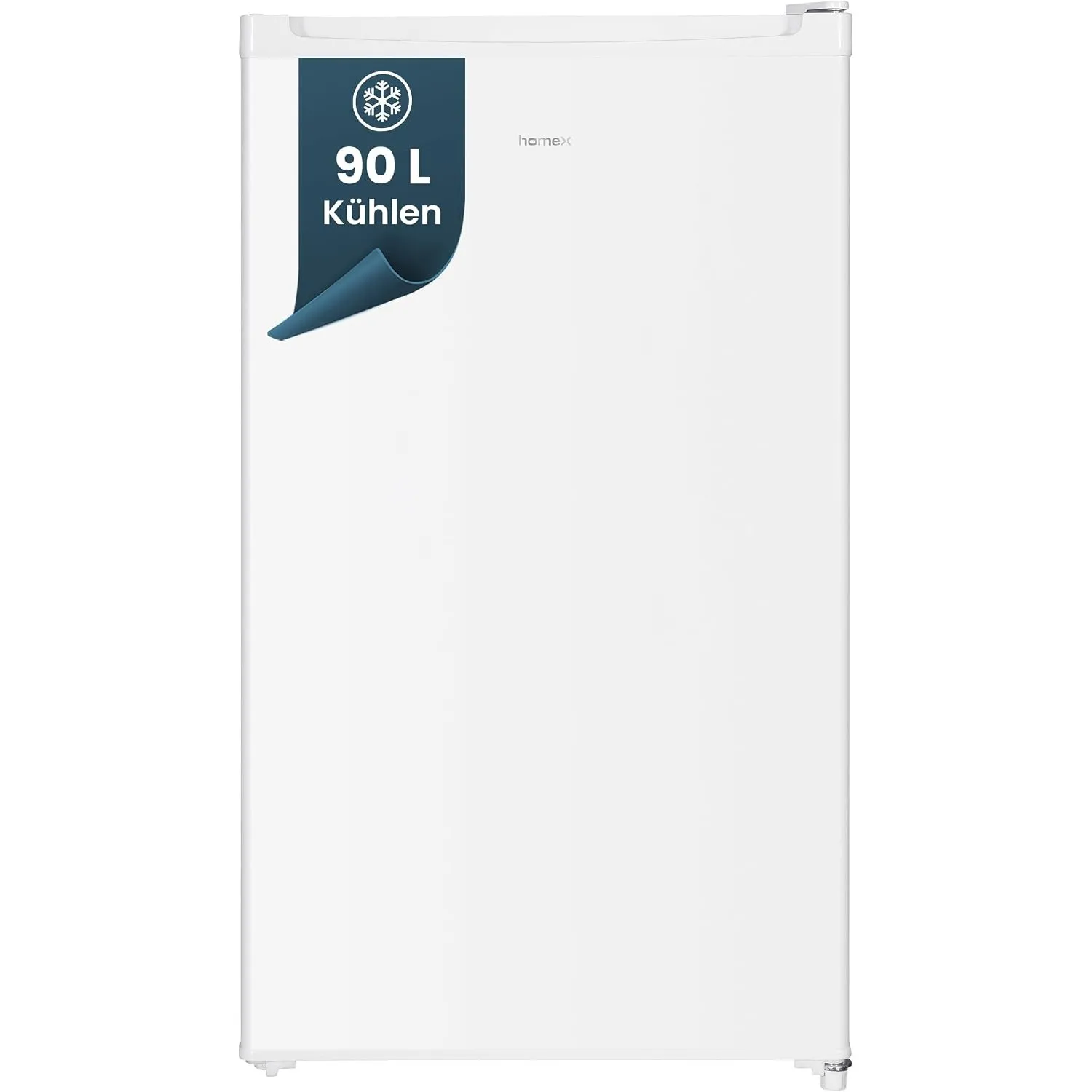 homeX CS0881-W Kühlschrank ohne Gefrierfach klein 90L Nutzinhalt kompakt