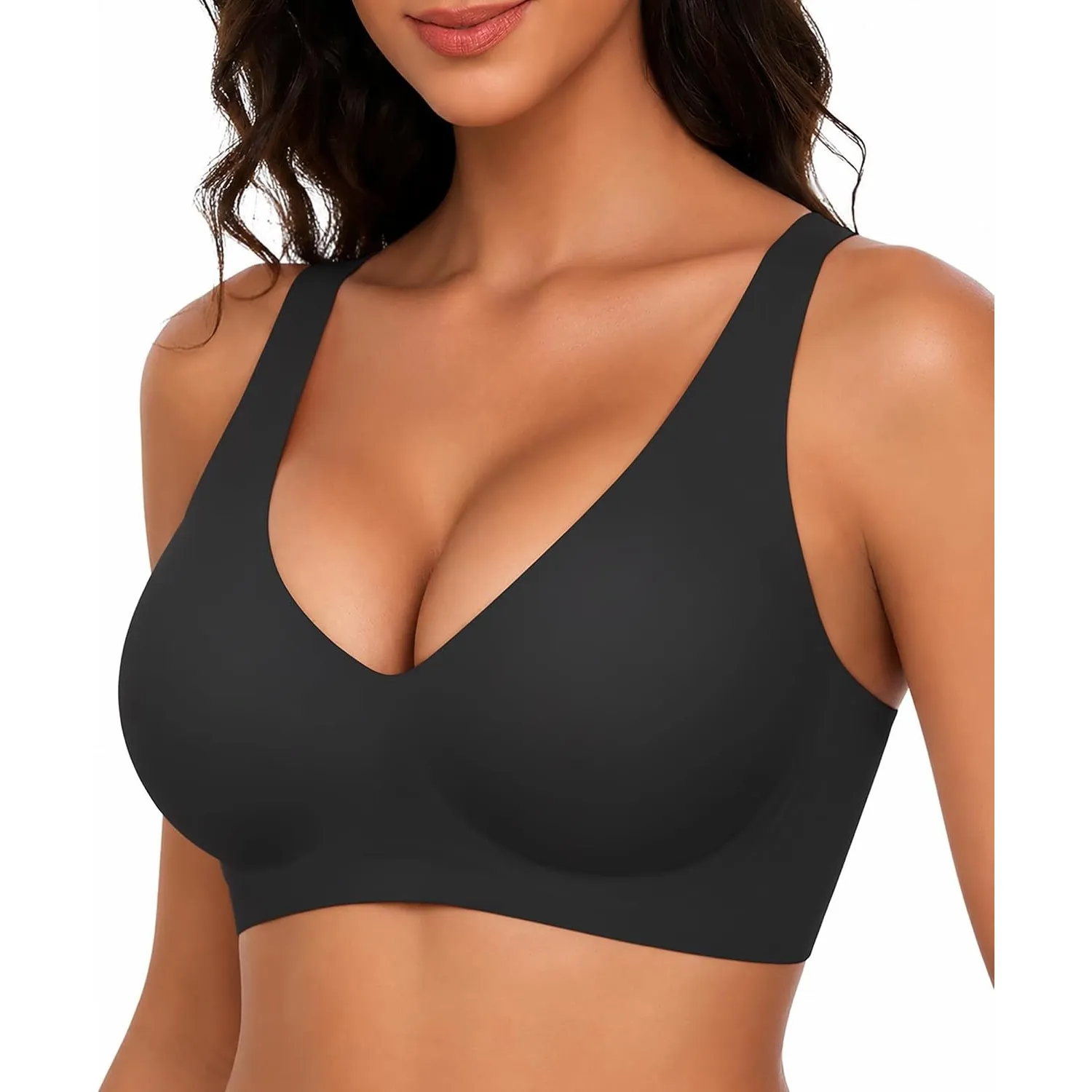 BH Damen Ohne Bügel Push Up BH Nahtloses Bustier Damen BH Seamless Bralette