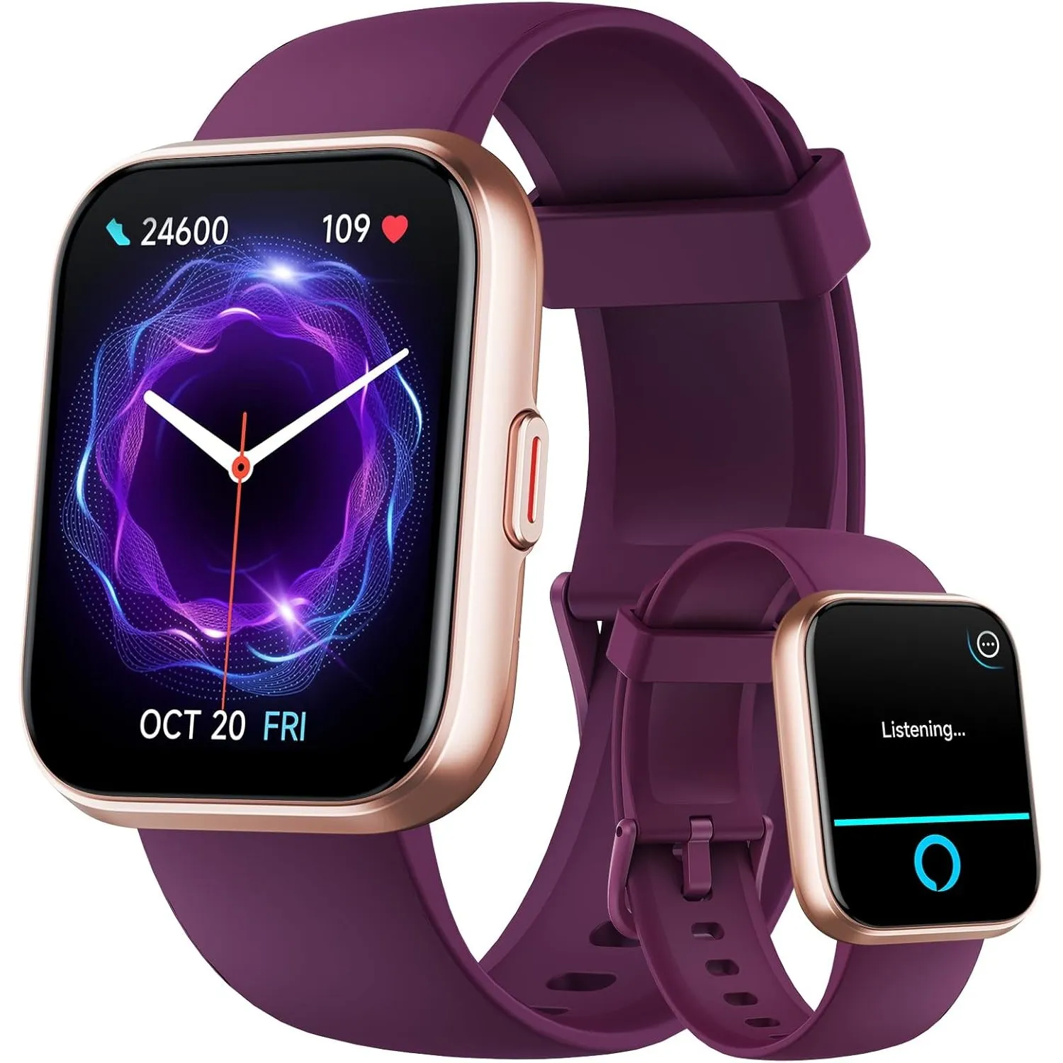Smartwatch Damen mit Telefonfunktion, 1,85" HD Smart Watch mit Herzfrequenz SpO2 Schlafmonitor, Fitnessuhr Sportuhr 120…