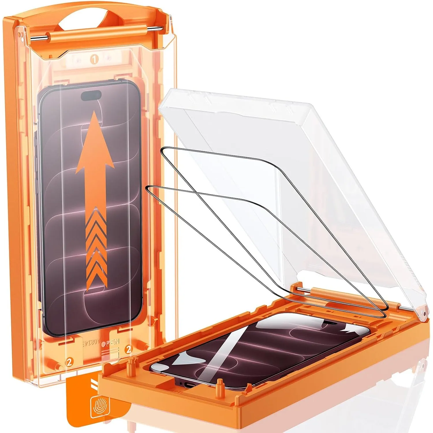 MRGLAS für iPhone 18 Pro Max Panzerglas 9H+ Stoßfest Schutzglas, 2 Stück