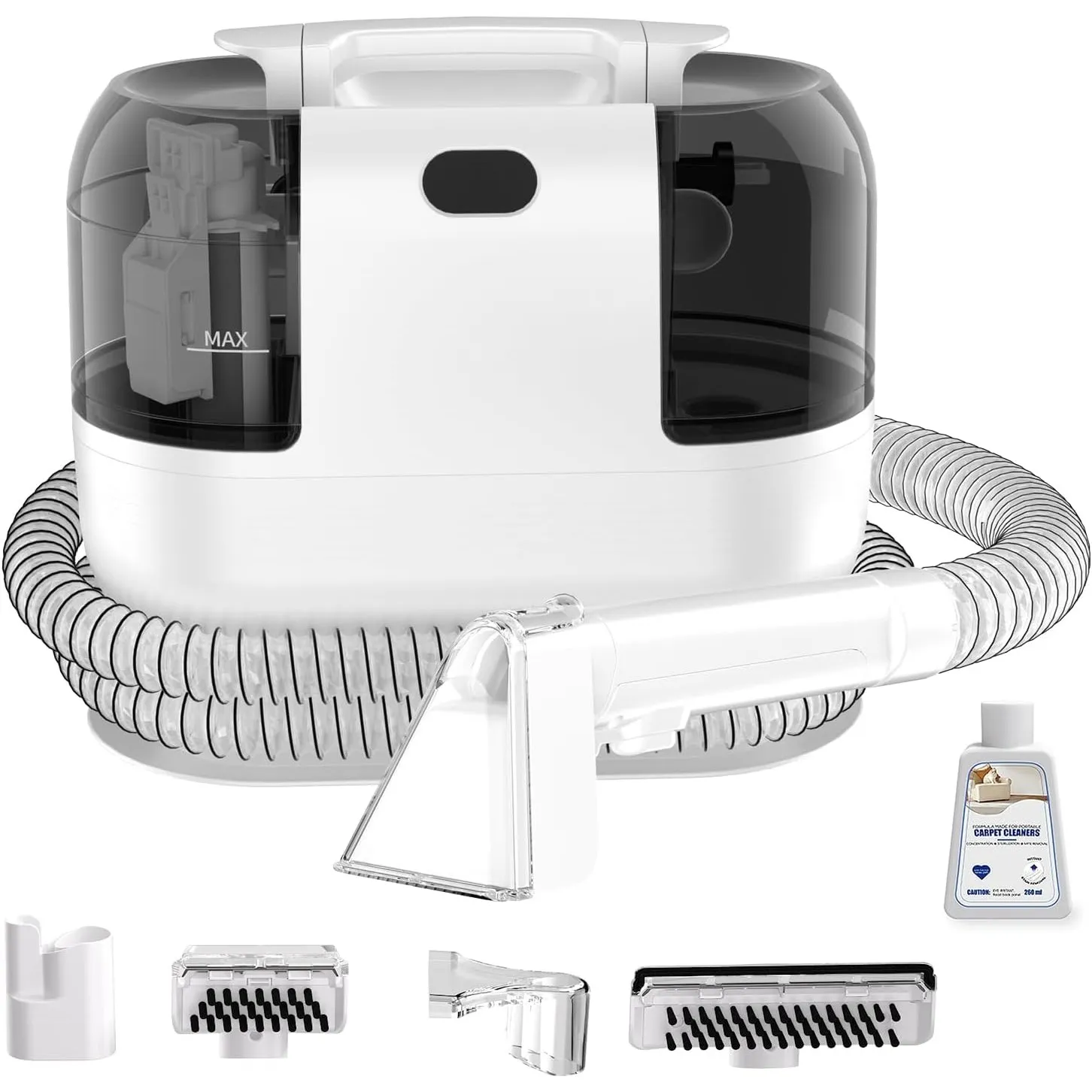 PUREBEAR Nasssauger Polsterreiniger Gerät, 500W,18Kpa Mit Selbstreinigung | Teppichreiniger Waschsauger| Tragbarer Wasc…