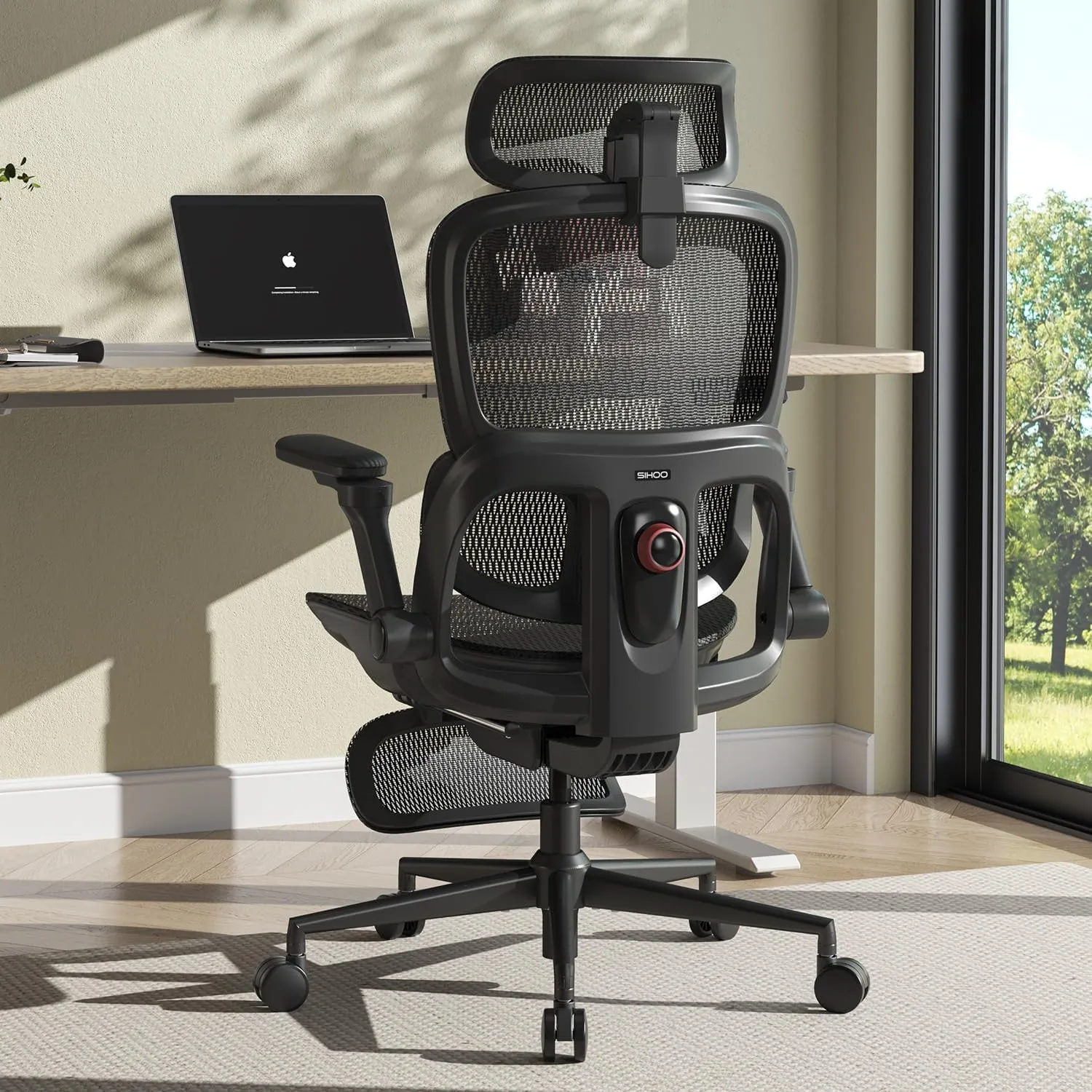 SIHOO B300 Pro Bürostuhl Ergonomisch mit 4D-verstellbare Lendenwirbelstütze
