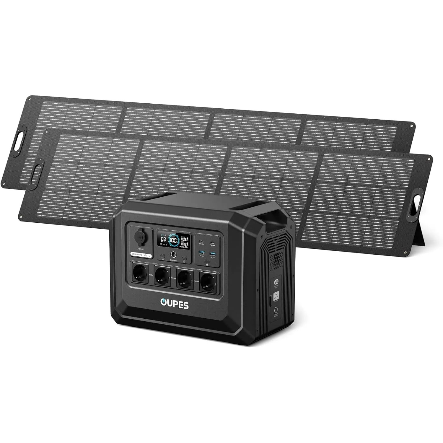 OUPES Mega 1 Lite Tragbare Powerstation mit 480W Solarpanel, 2000W/1024Wh | Schnellladung 100% in 46 Min., 4500W Spitze…
