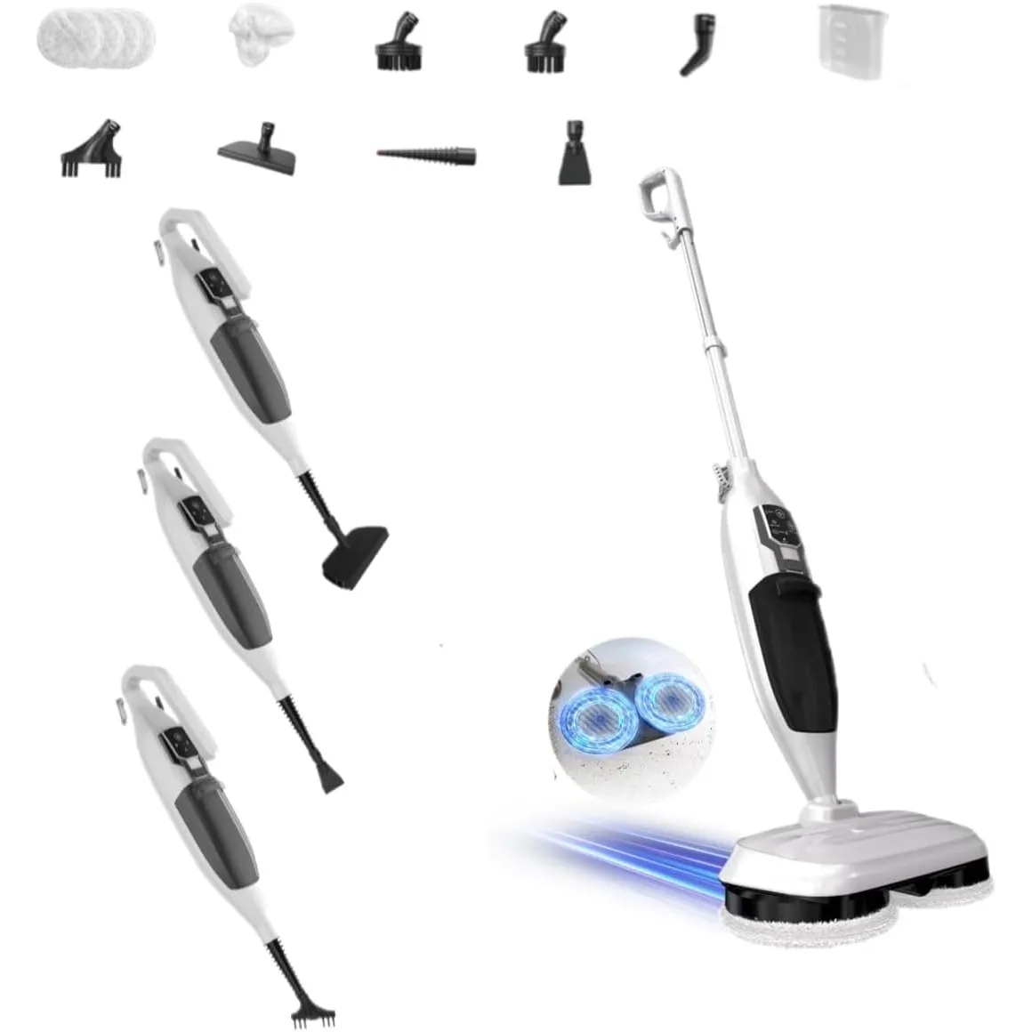 PUREBEAR 13-in-1 Hochtemperaturdampf,Multifunktional Dampfreiniger