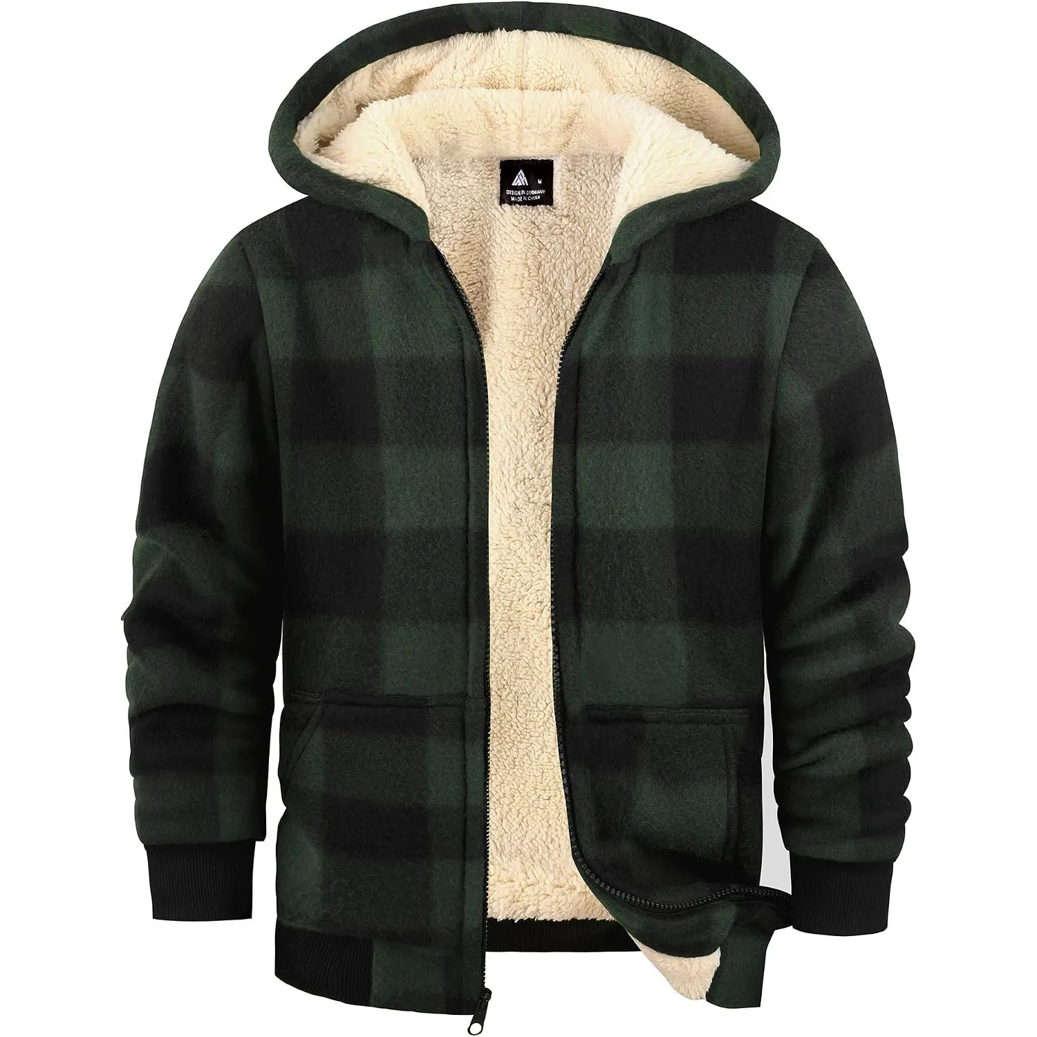 ZITY Sweatjacke Jungen Gefüttert Kapuzenpullover mit Zipper Kinder Hoodie Sweatshirt Warm
