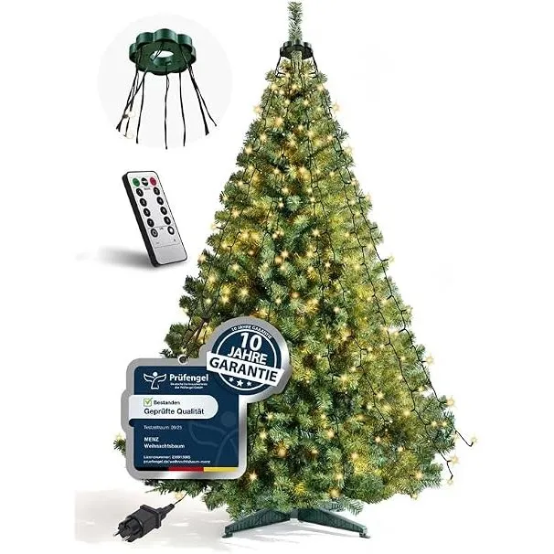 4smile künstlicher Weihnachtsbaum mit Beleuchtung 220cm, LED Baummantel