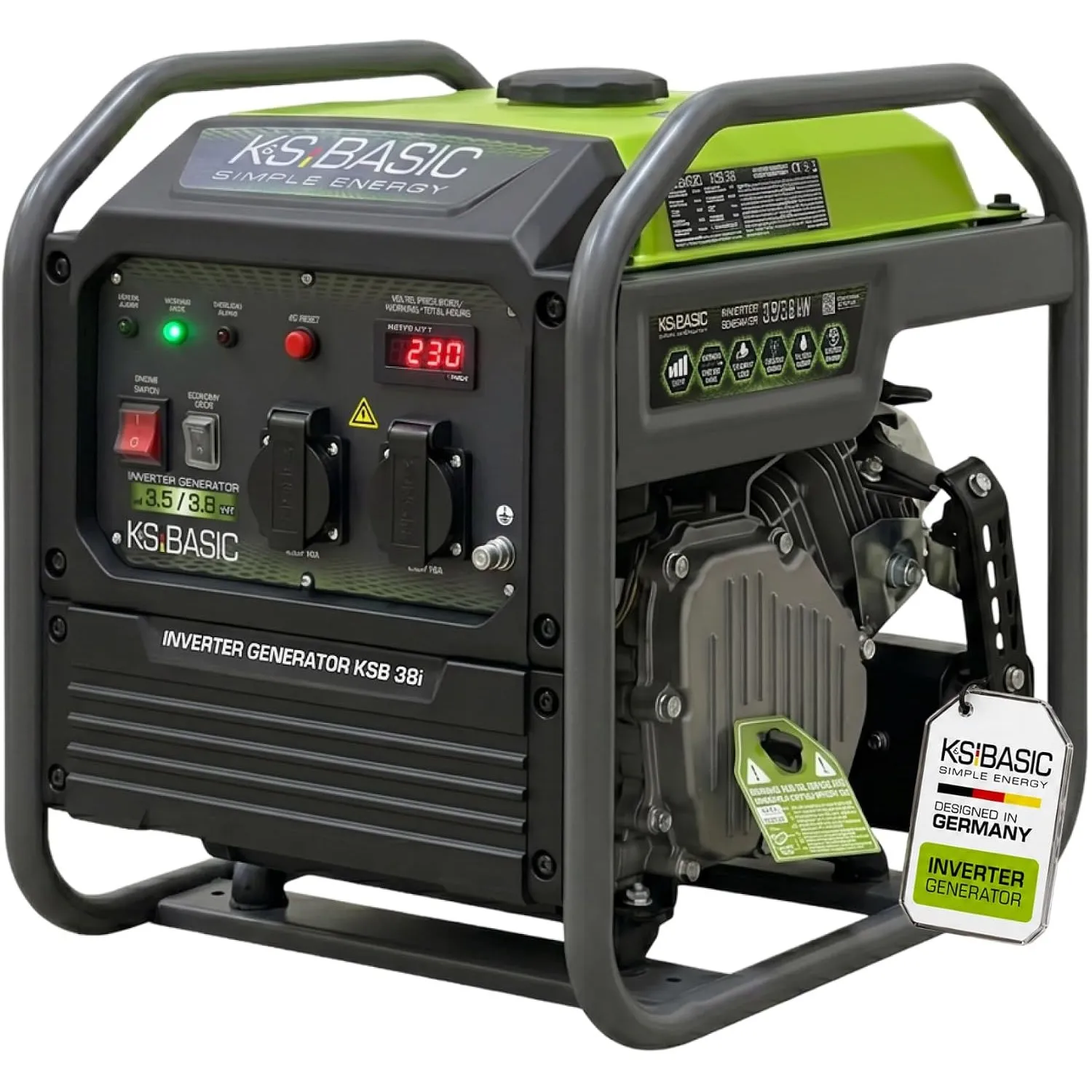 K&S BASIC 38i Invertergenerator 3,8 kW, Tragbarer Benzin stromerzeuger