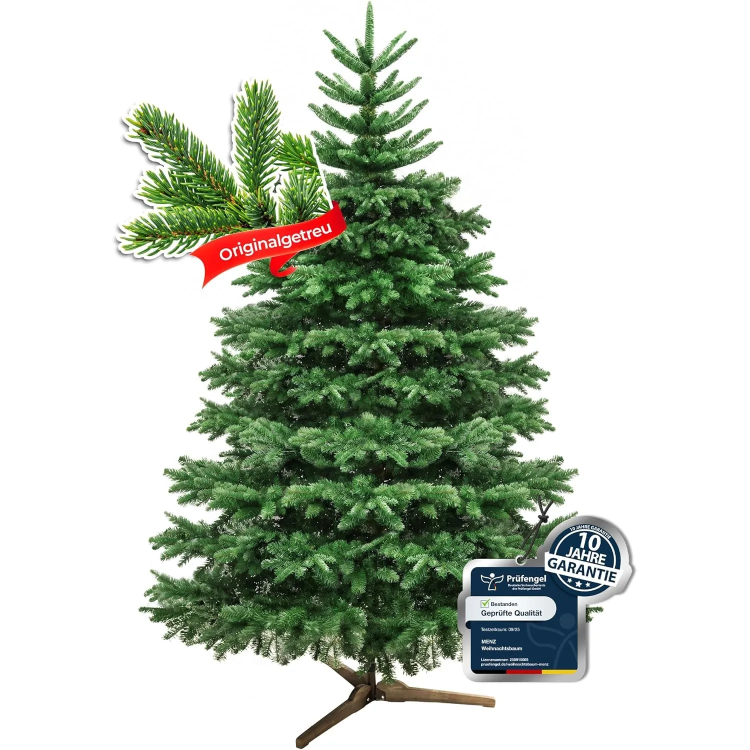 4smile Weihnachtsbaum künstlich 220 cm – Nordmanntanne, TESTSIEGER 91/100