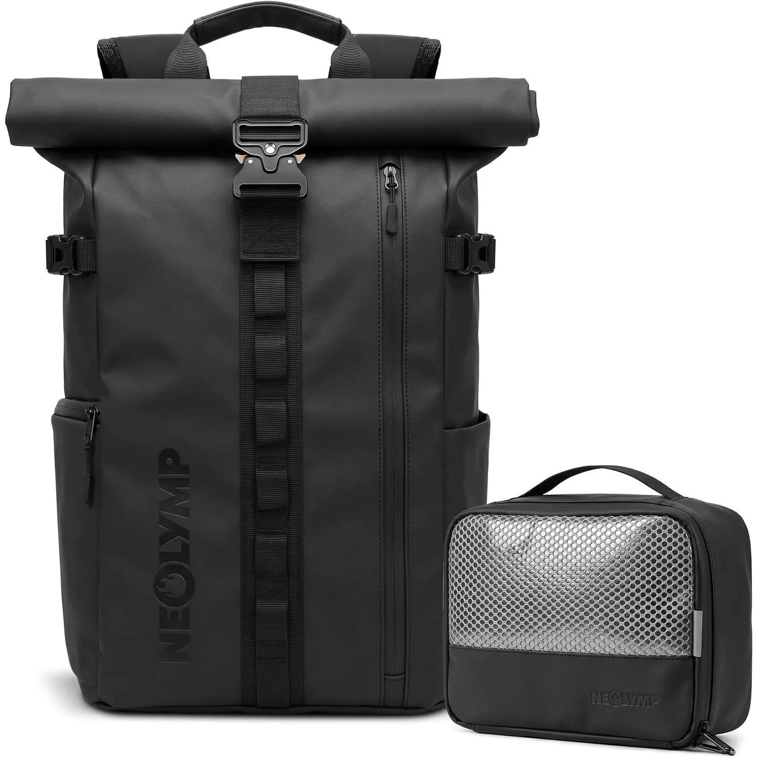 NEOLYMP Rucksack Herren & Damen - wasserdichter Rolltop Backpack mit großem Laptopfach, Wet Case & Rückenzugriff - flex…