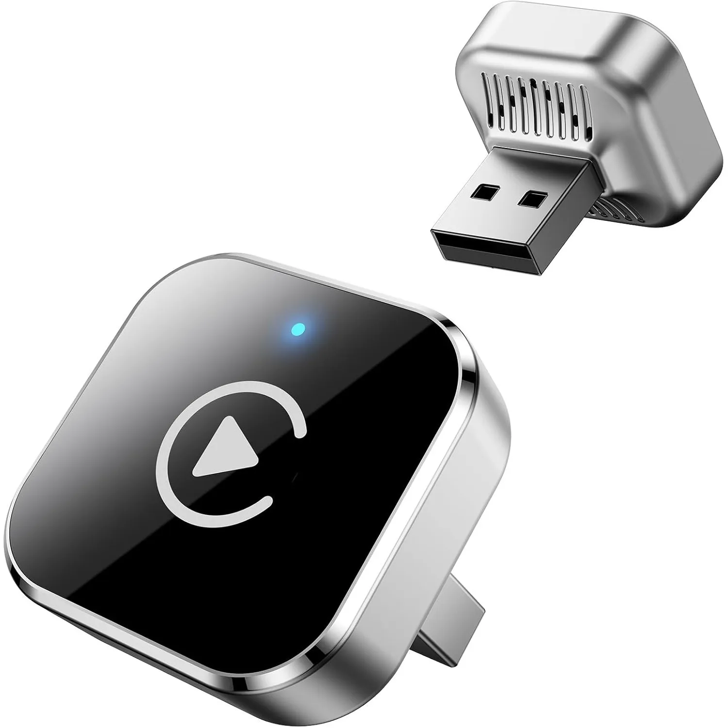 Wireless CarPlay Adapter, 2-in-1 Kabelloser CarPlay & Android Auto Adapter, USB-Dongle mit Plug & Play und Auto-Wiederv…
