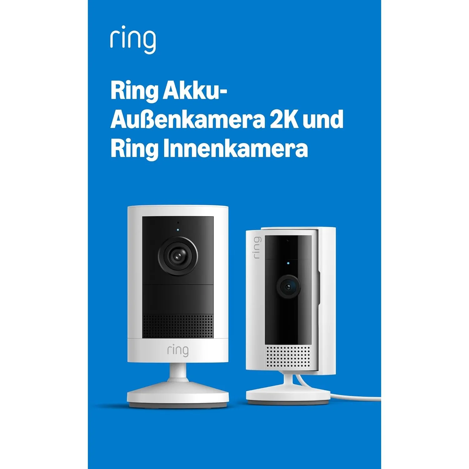 Ring Akku-Außenkamera 2K und Ring Innenkamera