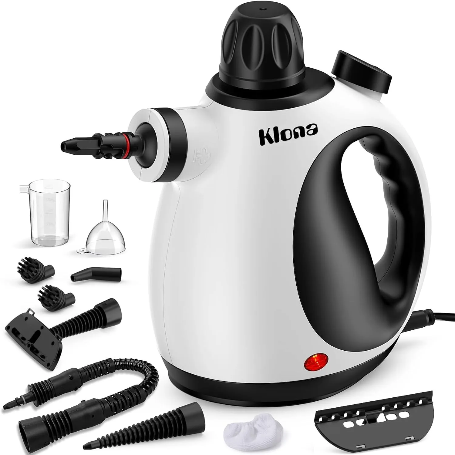 KLONA Dampfreiniger Handgerät, Steam Cleaner mit 10 Zubehör