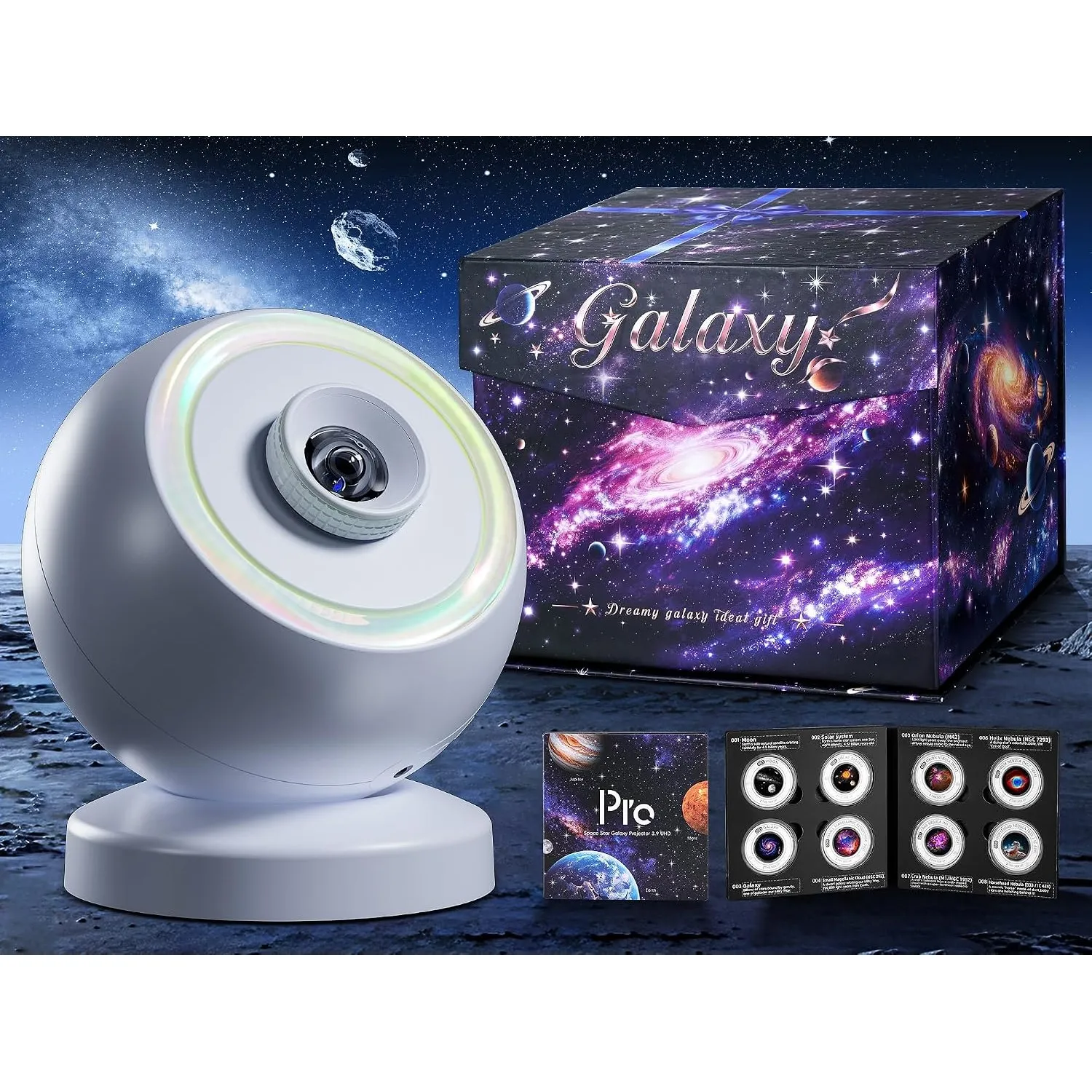 Sternenhimmel Projektor 16 Wechselbare Discs Galaxy Projector