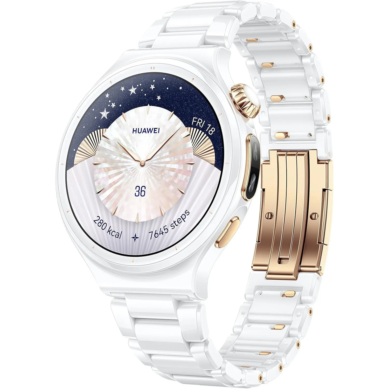 HUAWEI Watch 6 Pro Smartwatch, EKG, eSIM, NFC, GPS, Keramik Edition, 43 mm