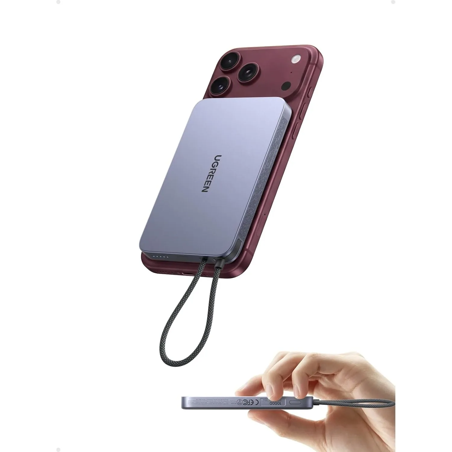 UGREEN MagFlow Air Ultra Slim Powerbank Magsafe 10000mAh Qi2 25W, PD45W
