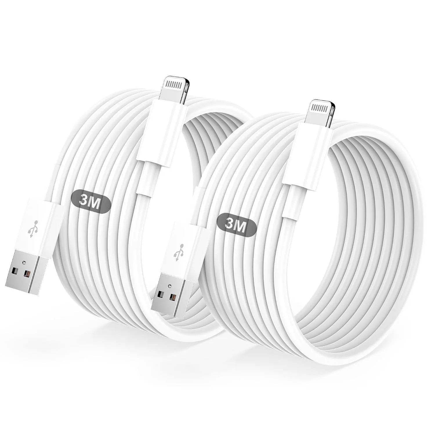 IPhone Ladekabel 2Pack 3M+3M USB auf Lightning Kabel MFi Zertifiziert für Apple Schnellladekabel,für IPhone 14/13/12/11…