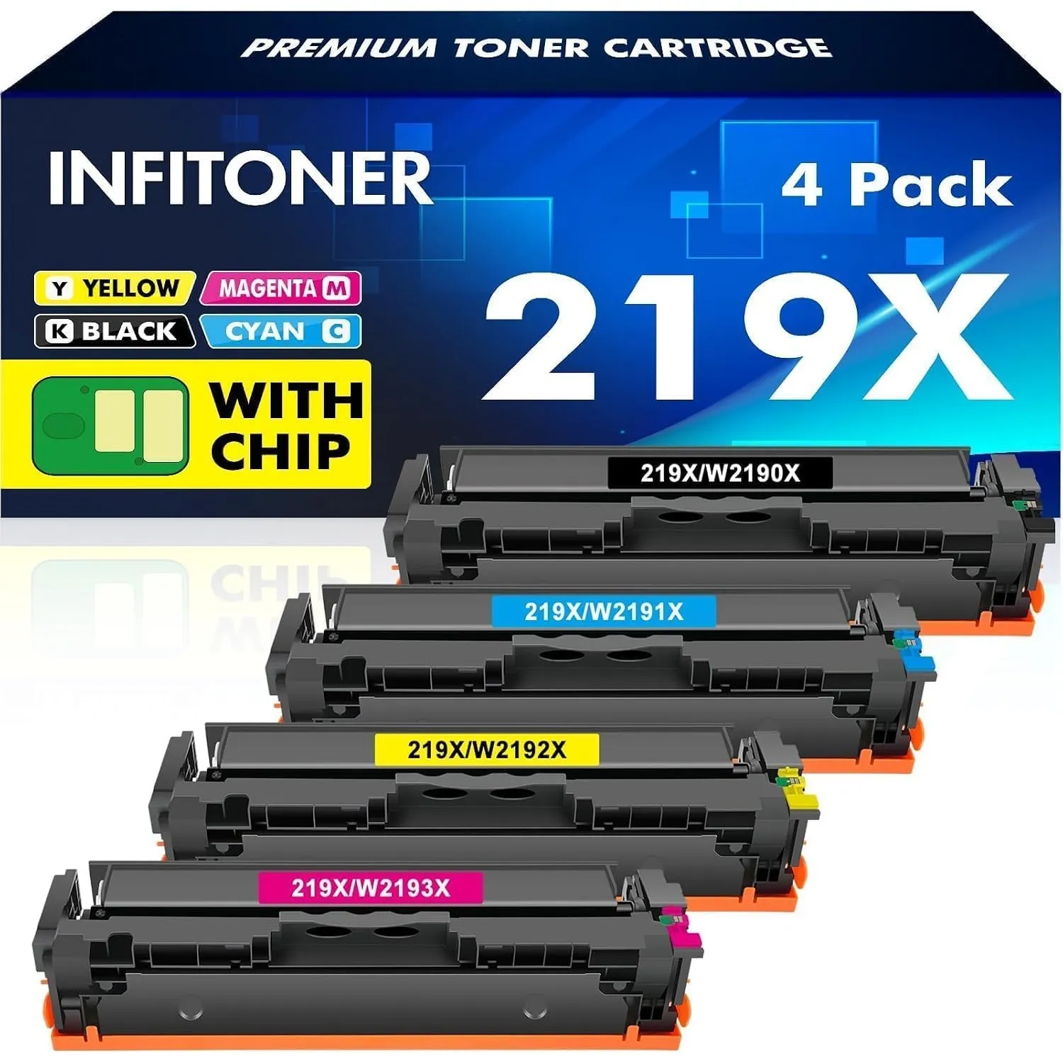 219X Kompatibel für HP 219A Color Pro MFP 3302FDWG 3302 3302SDWG Toner