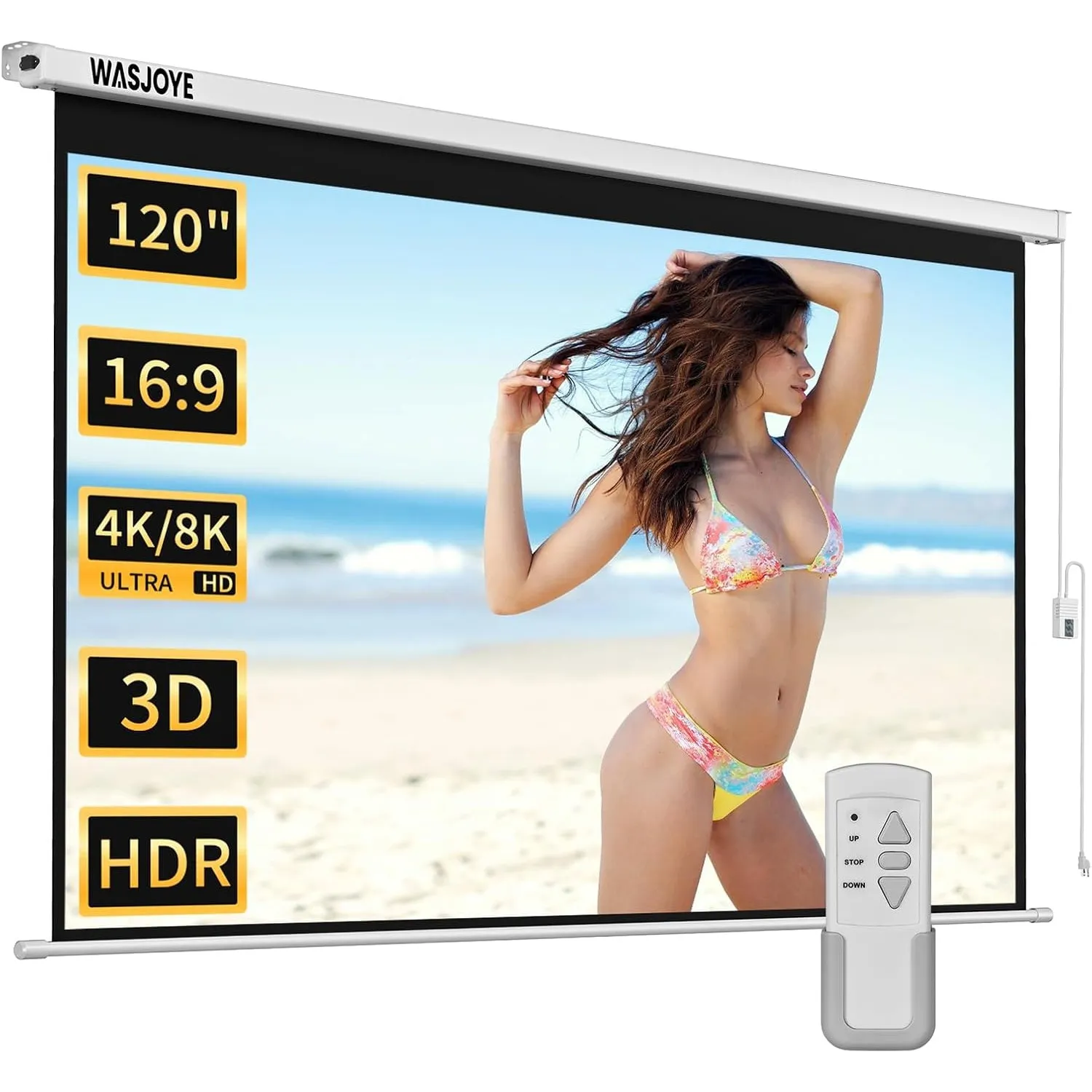 120" Leinwand Beamer Elektrisch Motorisierte Projector screen-287*7.5*7.5cm