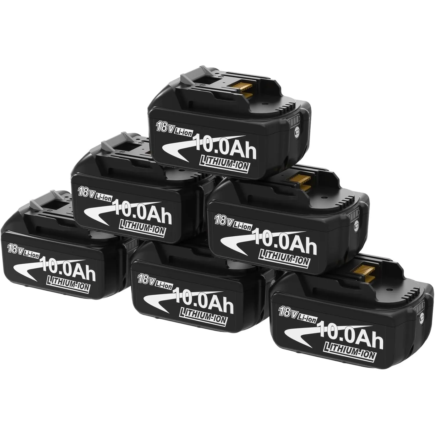 6 X 10000 mAh Kompatibel mit Makita Akku 18V BL1850 BL1860 BL1840 BL1830