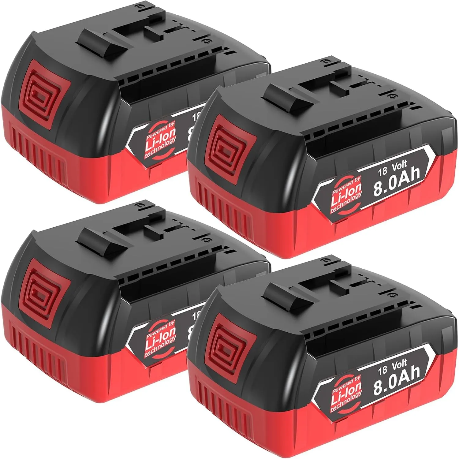 4Stück 8000mAh kompatibel mit Bosch Professional 18V GBA Akku