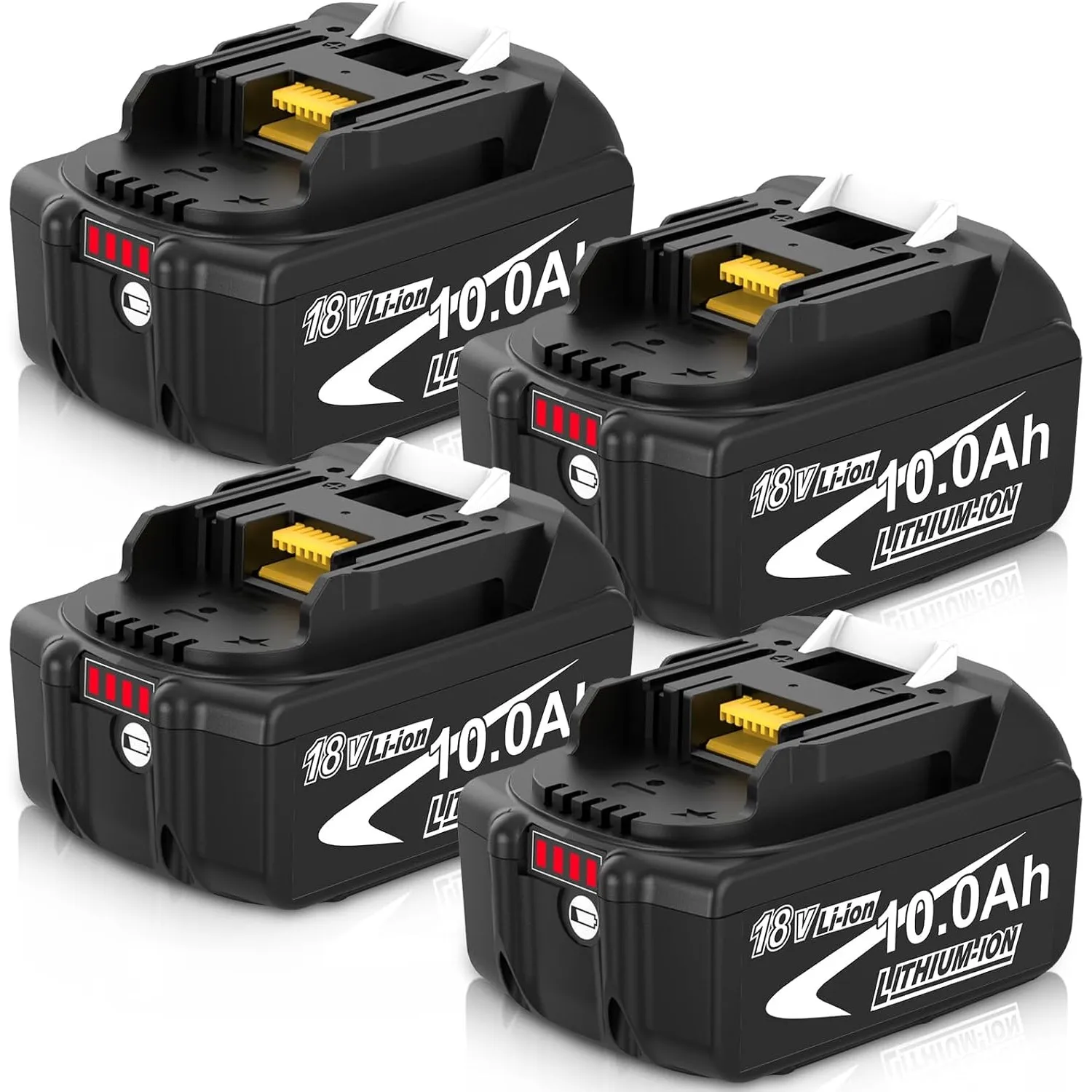 4er-Pack 10.0Ah Ersatzakku für Makita Akku 18V LXT BL1850B/BL1860B