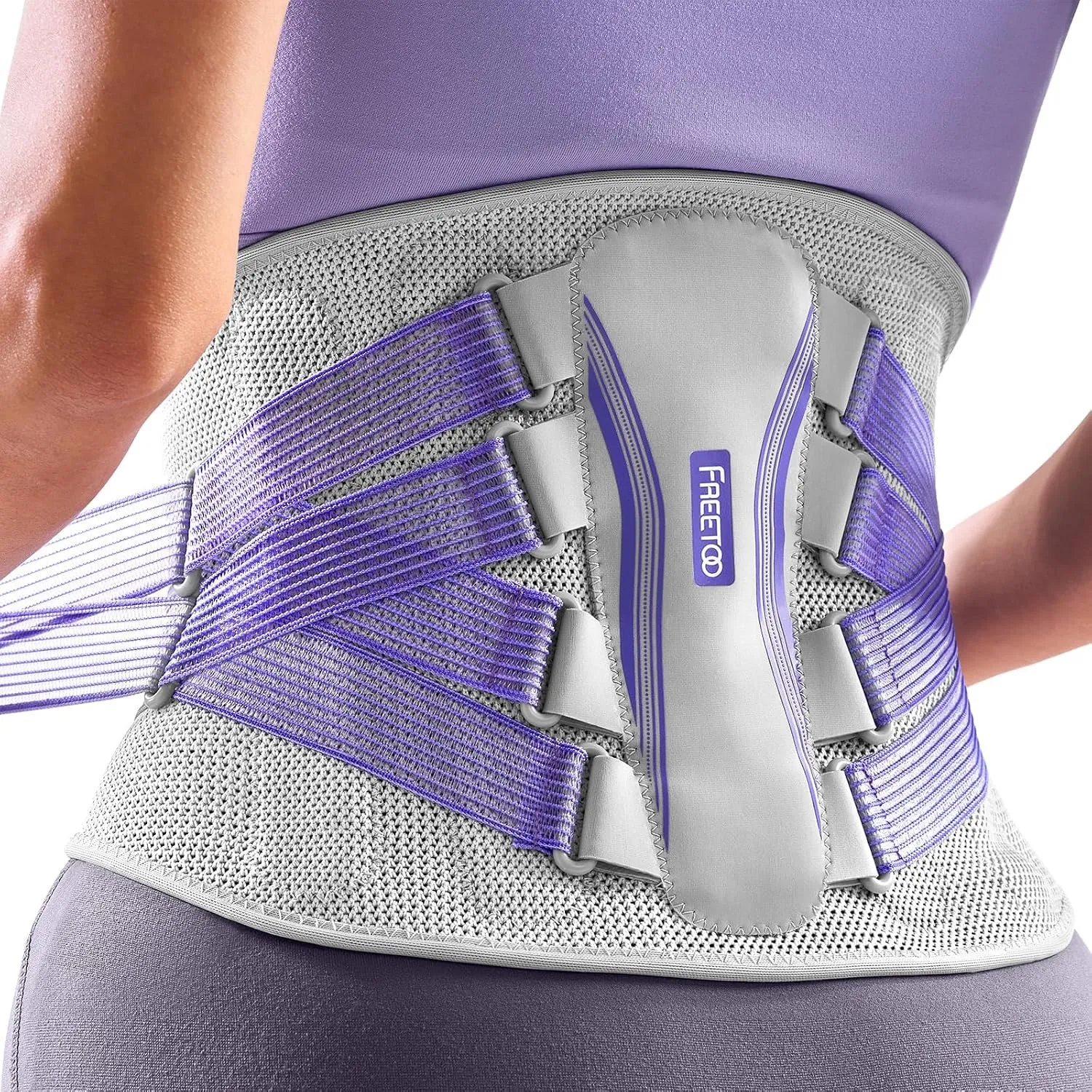 FREETOO Rückenstützgürtel Damen,Ergonomischer Stützgürtel Lendenwirbelsäule