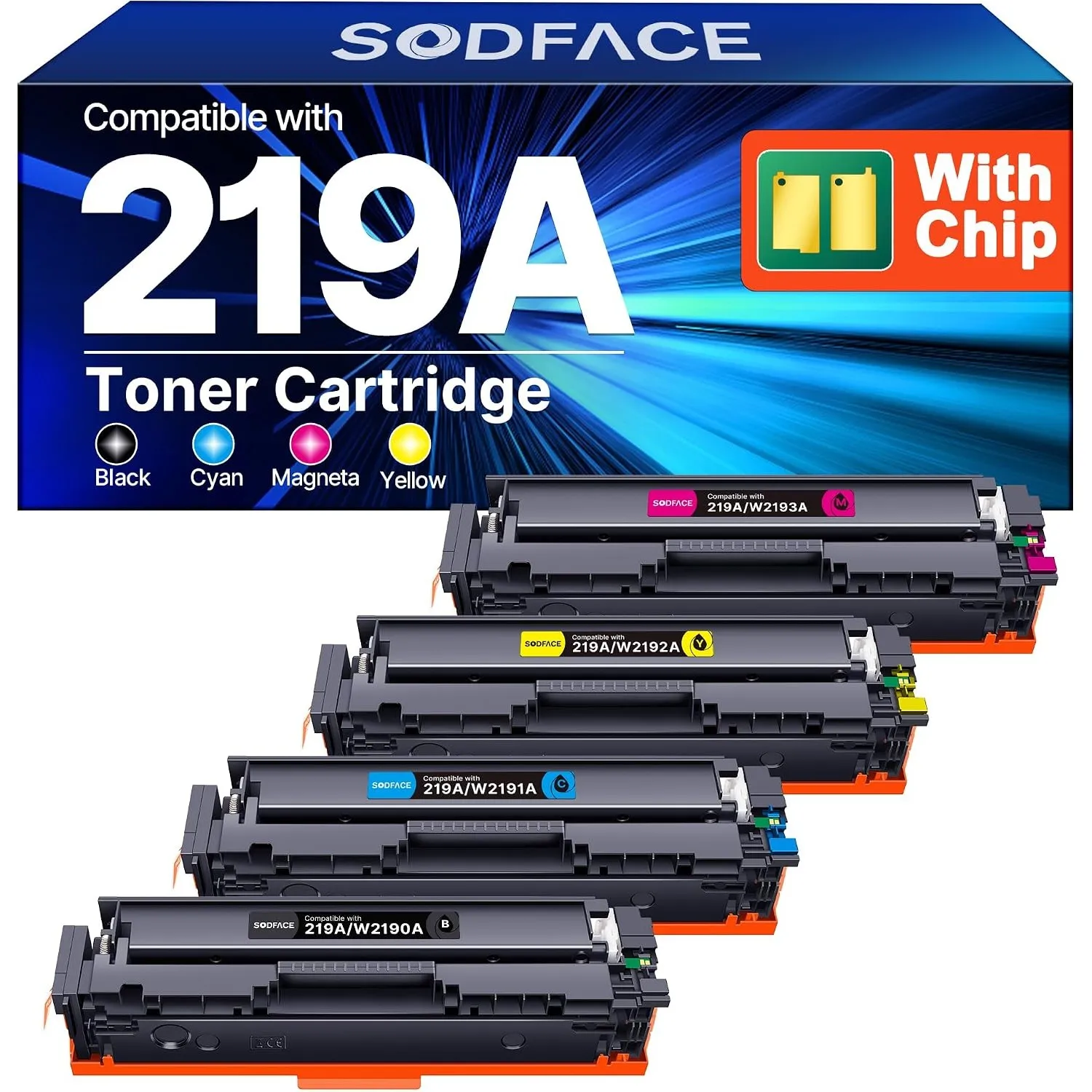 219A 219X Kompatibel für HP 219A für HP Color LaserJet Pro 3202FDWG Toner