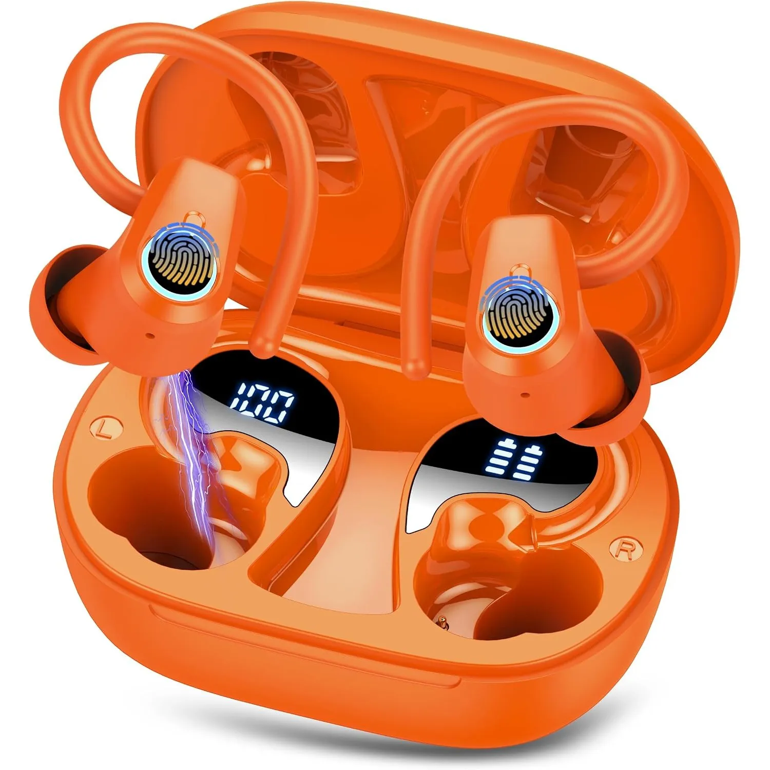 Kabellose Bluetooth Kopfhörer Sport, 50Std HiFi Stereo In Ear Ohrhörer