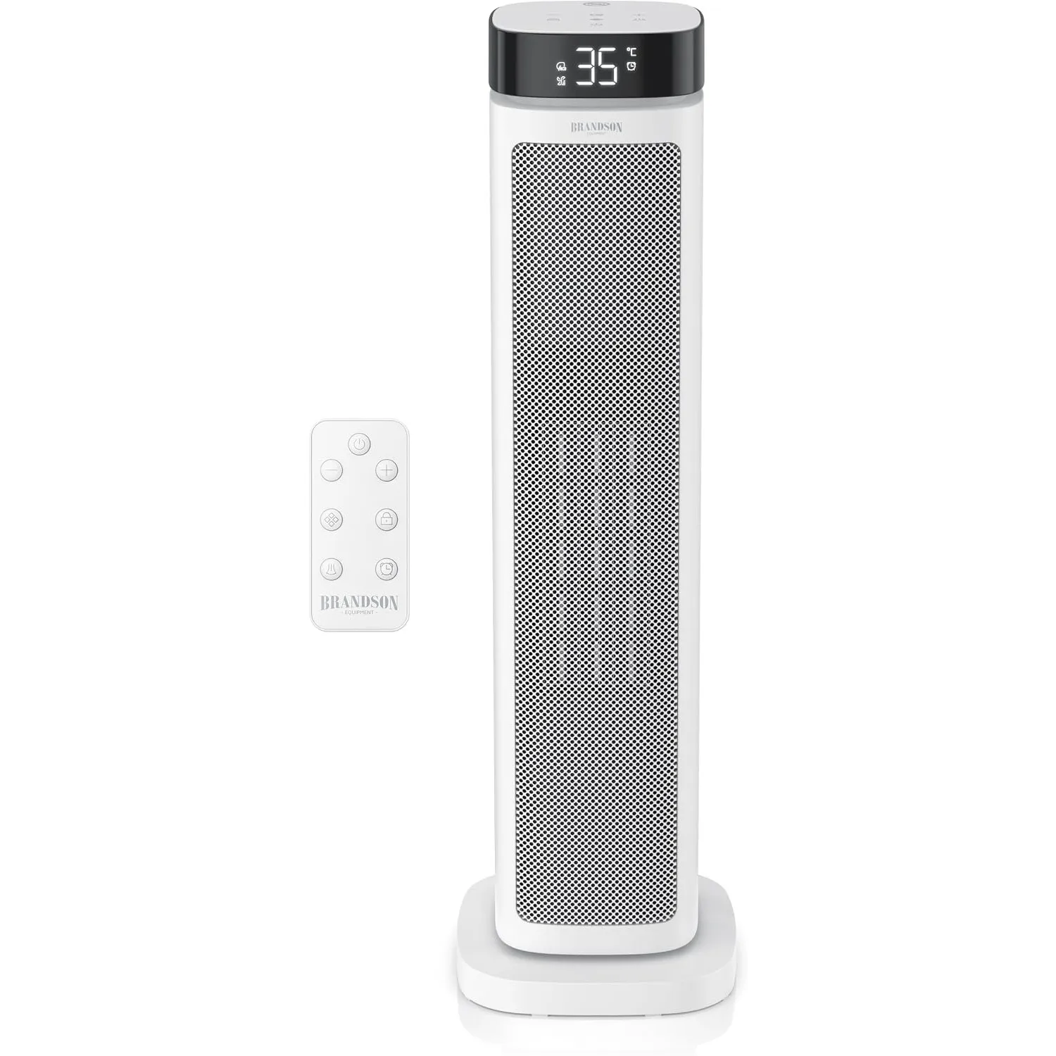 Brandson - Heizlüfter ECO Design - 2000 Watt - mit Fernbedienung - ECO Modus für energiesparenden Betrieb – Oszillation…