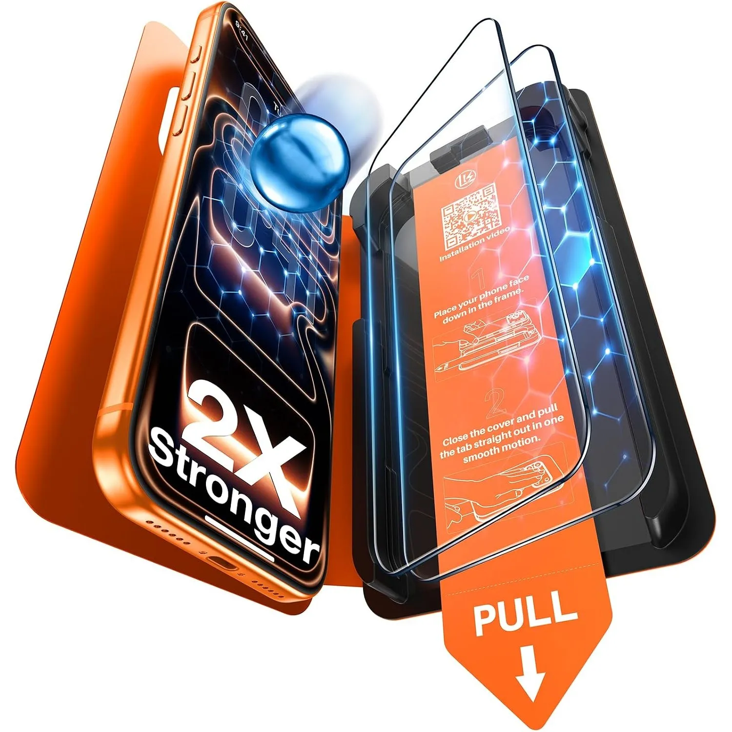LK für iPhone 17 Pro/18 Pro Panzerglas, 1-Schritt-Montage