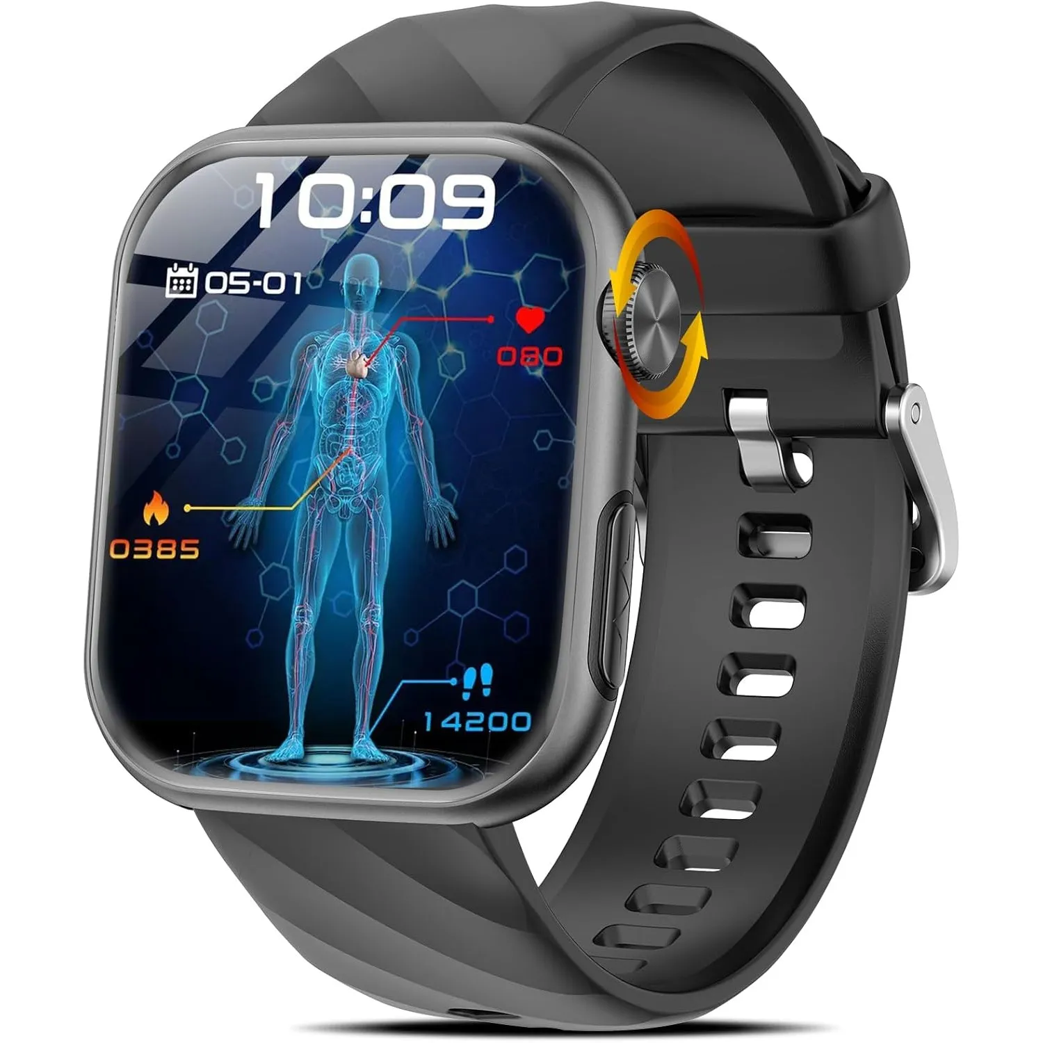 2026 Neue Smartwatch EKG+HRV/Harnsäure/Emotion/BMI/Stimmung Herren Damen