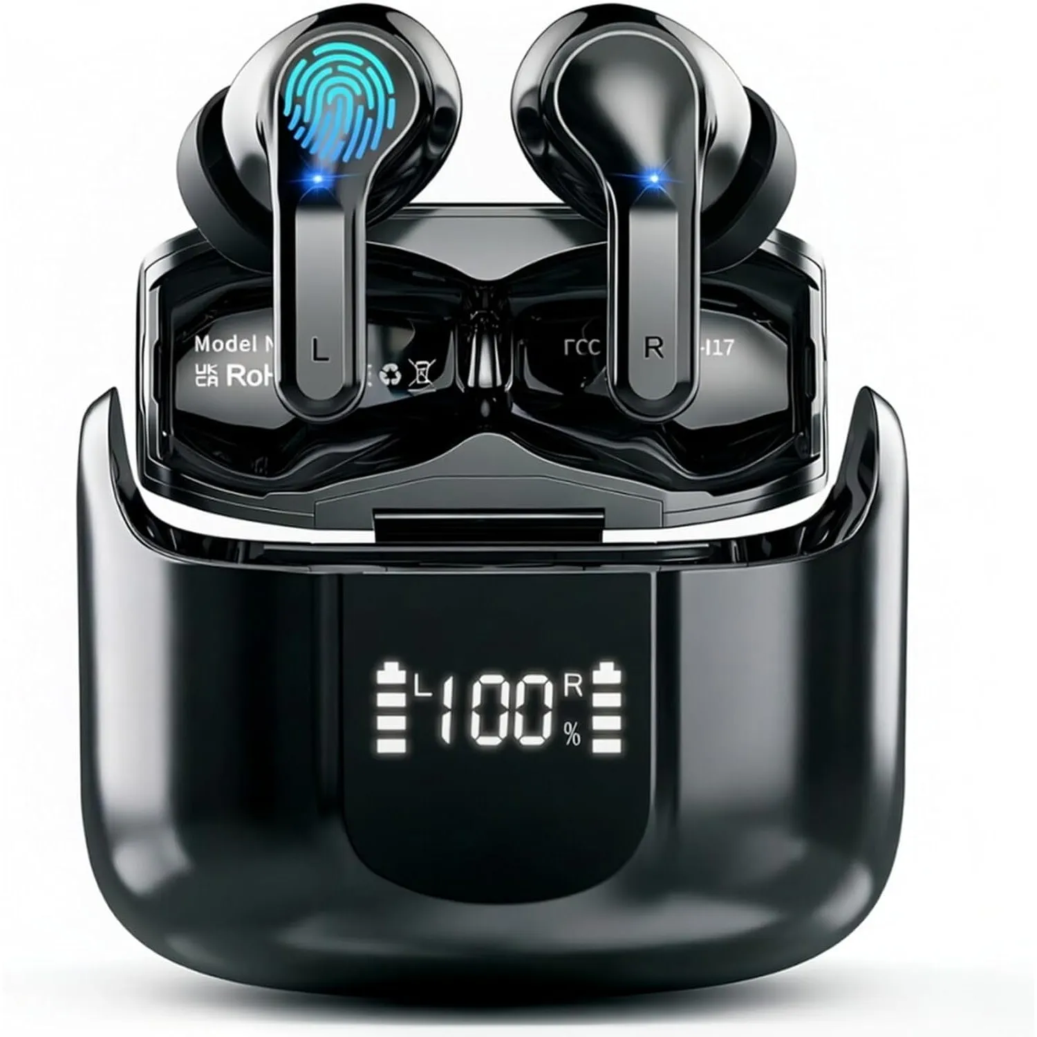 2026 Kopfhörer Kabellos Bluetooth 5.4 Kopfhörer, 6D-Stereo Ohrhörer in Ear